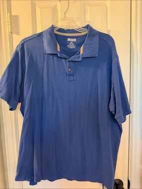 Duluth Trading Co Men's Royal Blue Polo Shirt 2XL